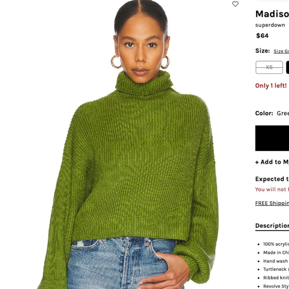 Revolve Superdown Turtleneck Sweater